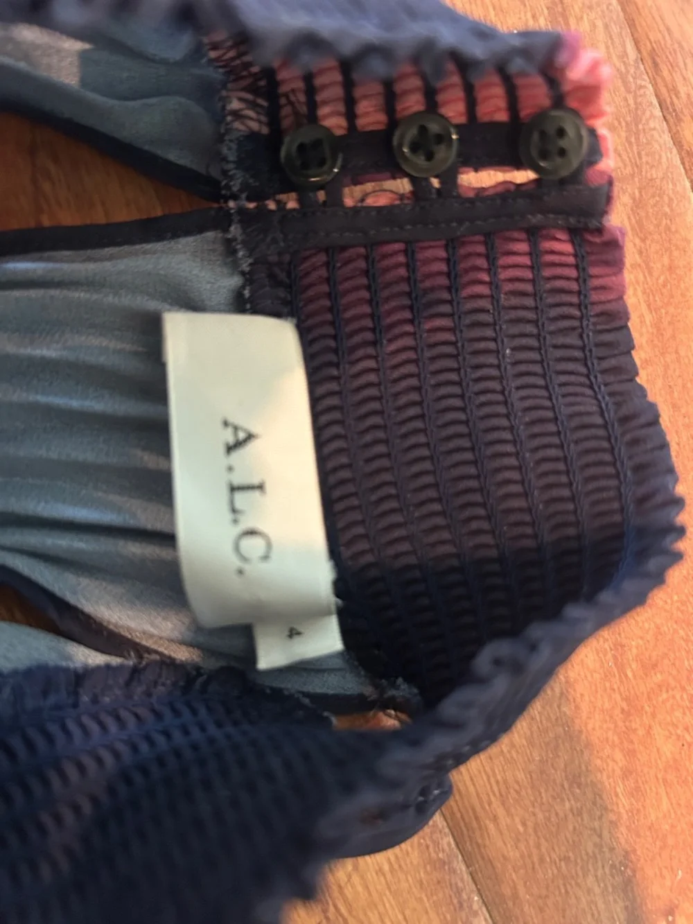 ALC Renzo II Satin Pleated Dress 
Size 4 - Picture 7 of 11